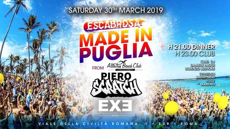 Exe Roma Sabato 30 Marzo 2019 - Escabrosa - Made in Puglia - Omaggio Donna