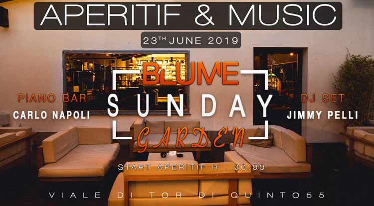 Domenica 23 Giugno 2019 Blume - Aperitif&Music
