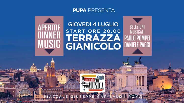 Terrazza Gianicolo Giovedì 4 Luglio 2019 