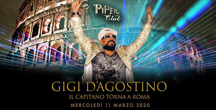 Piper Club - Gigi D'Agostino - Mercoledi 15 Aprile 2020