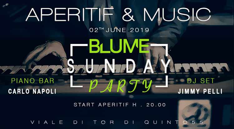 Domenica 2 Giugno 2019 Blume - Aperitif&Music