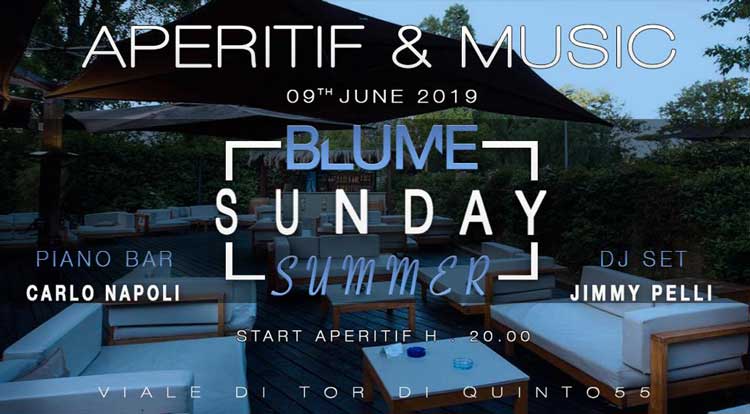 Domenica 9 Giugno 2019 Blume - Aperitif&Music