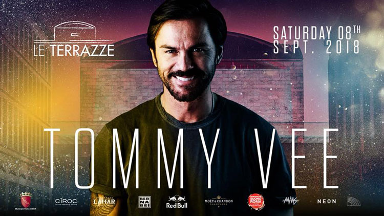 Le Terrazze Eur Roma Sabato 8 Settembre 2018 - Special guest Tommy Vee